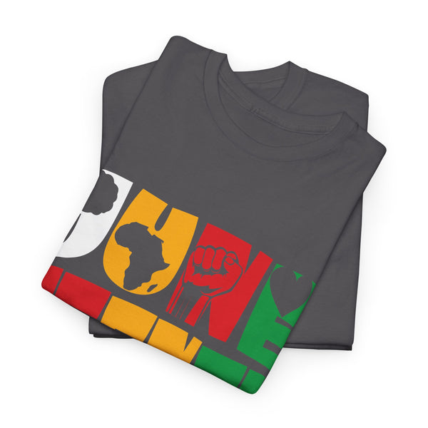 Juneteenth Free-ish Since 1865 Plus Size Woman Heavy Cotton Tee