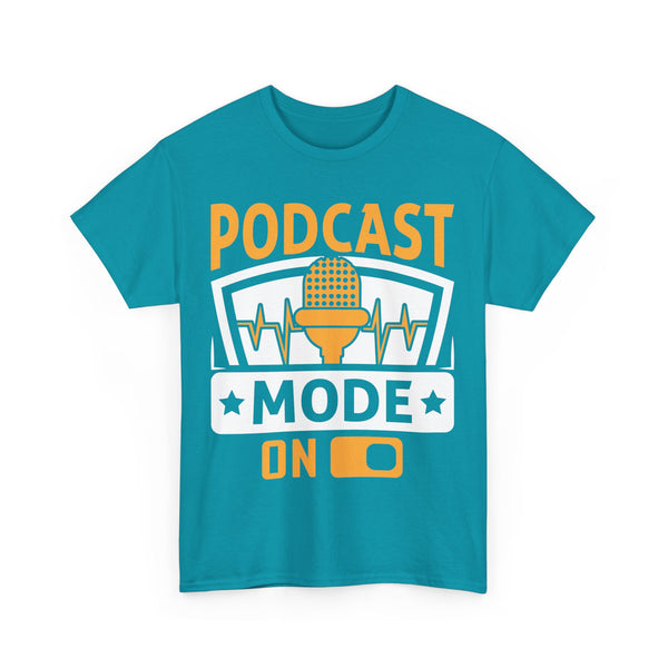 Podcast Mode On Plus Size Woman Heavy Cotton Tee