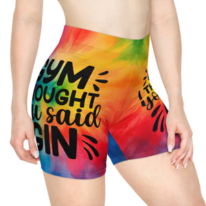 "Gym I Thought Your Said Gin" Women's Biker Shorts