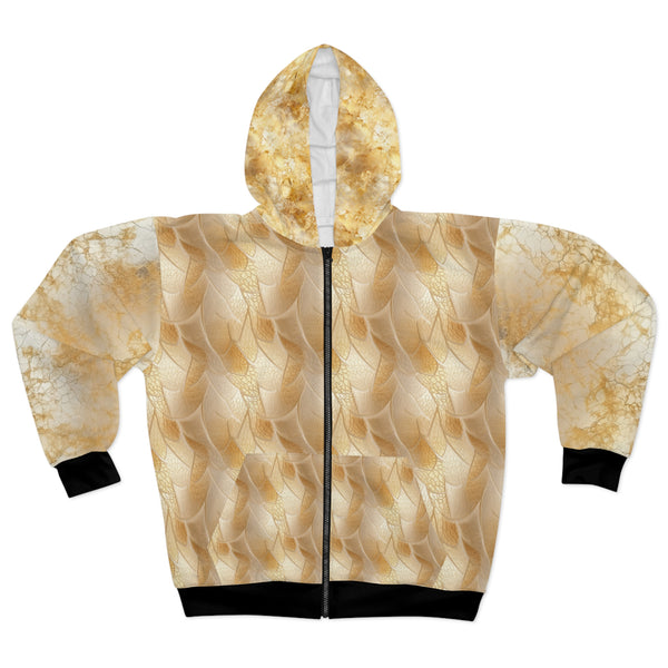 Gold Women's Zip Hoodie