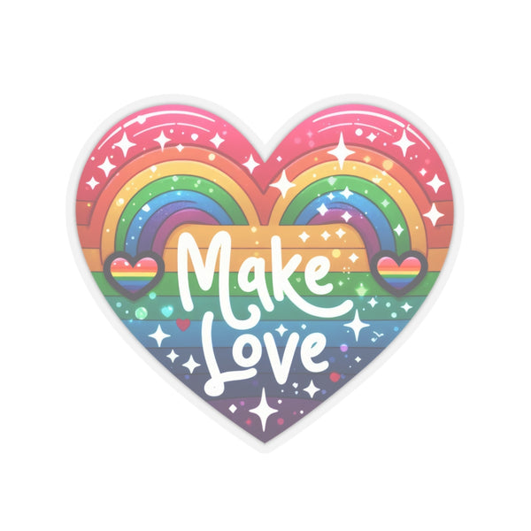 Make Love Kiss-Cut Stickers