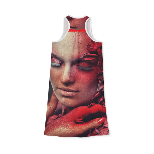 Red Flame Art Women's Racerback Dress