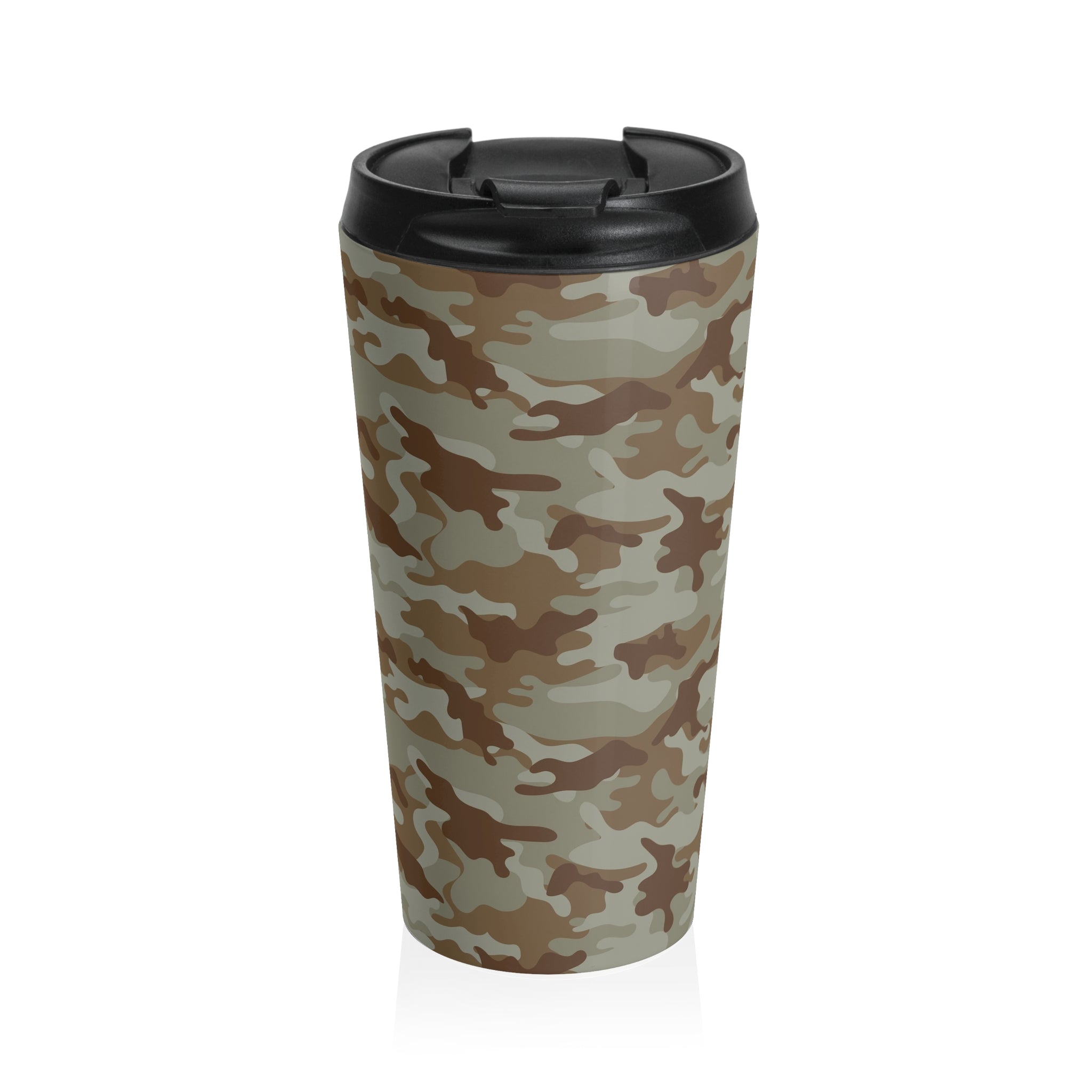 Camo Stainless Steel Travel Mug 15 oz.