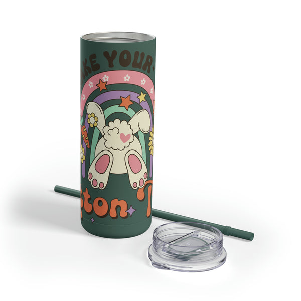 Shake Your Cotton Tail "Easter"  Skinny Matte Tumbler, 20oz