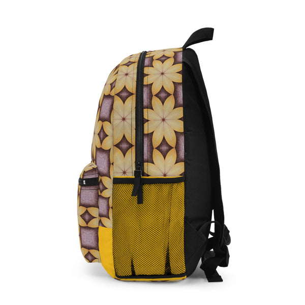 Yellow Octagon Bag Backpack