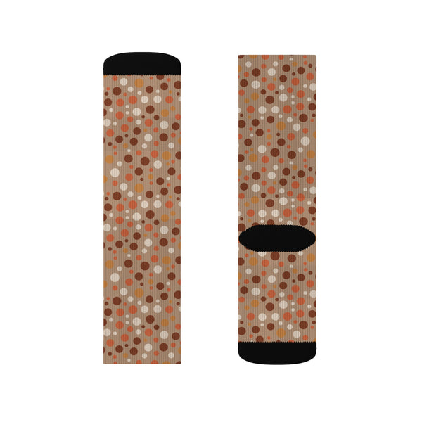 Warm Polka Dots Sublimation Woman Socks