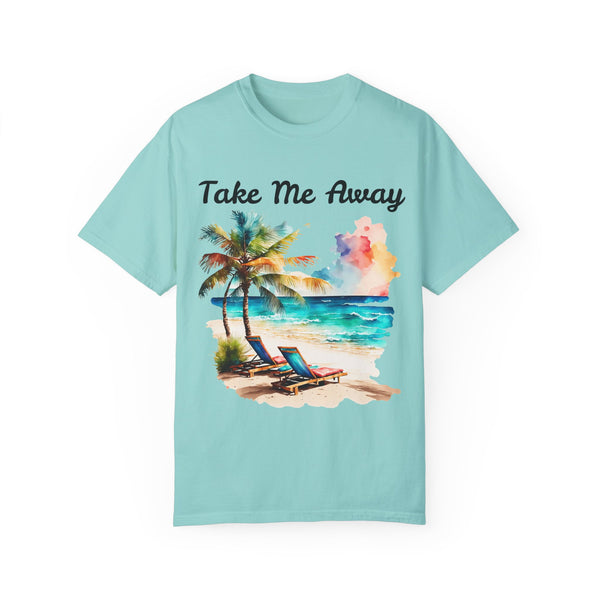 Take Me Away Plus Size Woman Garment-Dyed T-shirt