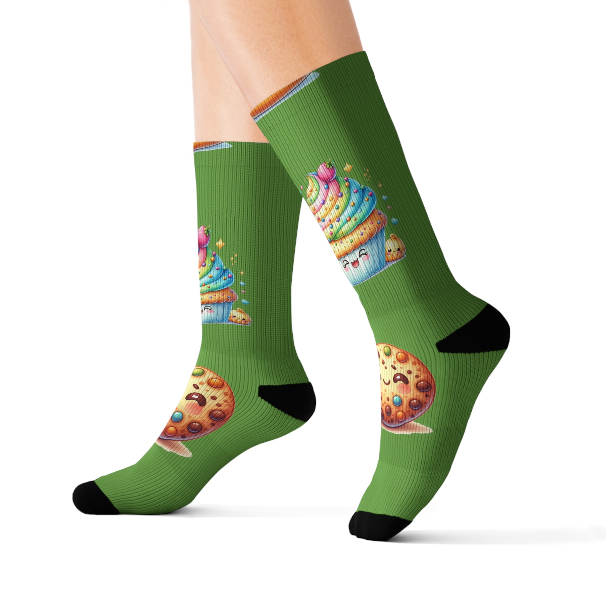 Kawaii Sweets Food Sublimation Woman Socks