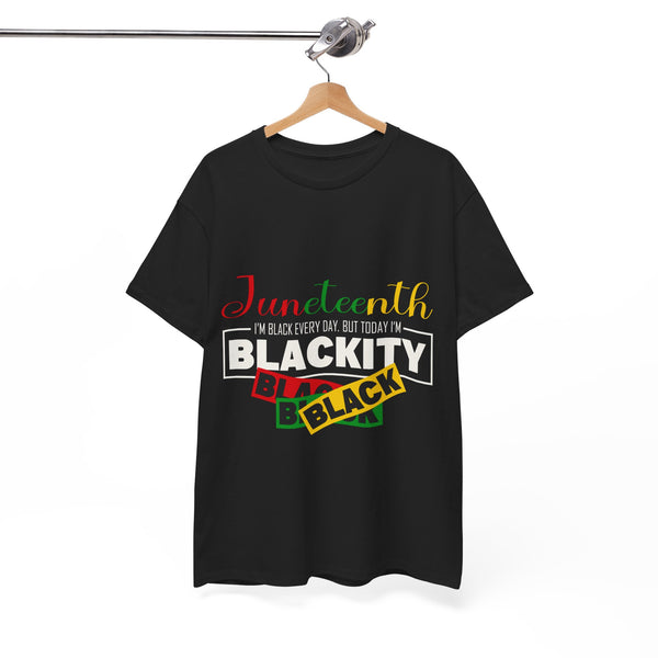 Juneteenth Blackity Plus Size Woman Heavy Cotton Tee