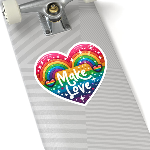 Make Love Kiss-Cut Stickers