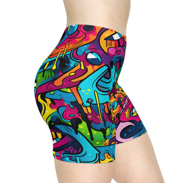 Graffiti Women's Biker Shorts