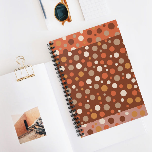 Warm Color Dots 2.0 Spiral Notebook - Ruled Line