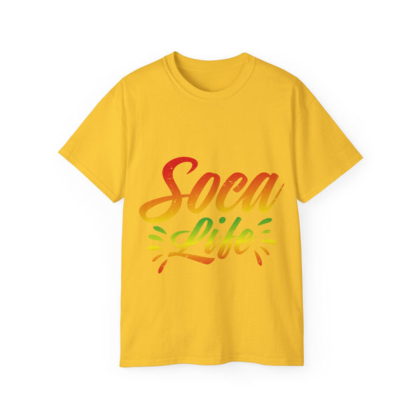 Soca Life T-Shirt - Embrace the Rhythm of the Caribbean - Unisex Ultra Cotton Tee