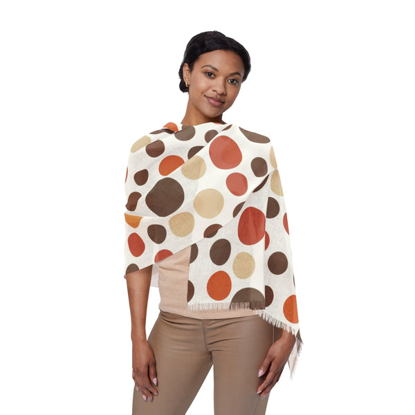 Polka Dot Light Woman Scarf