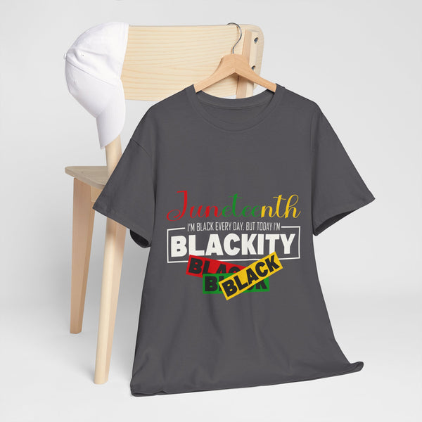 Juneteenth Blackity Plus Size Woman Heavy Cotton Tee