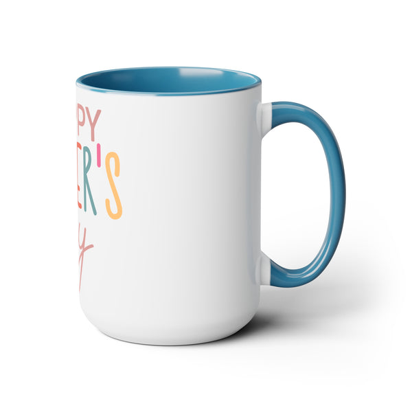 Happy Mother's Day Two-Tone Coffee Mugs Cup, 15oz