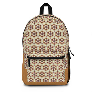 Brown Octagon Pastel Bag Backpack