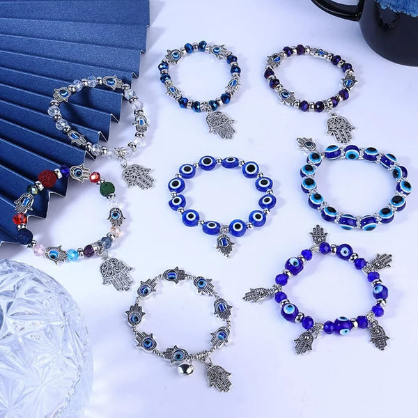 Evil Eye Hamsa Hand Bracelets