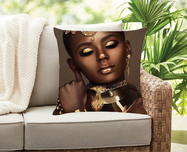 Egyptian Goddess Throw pillow cover